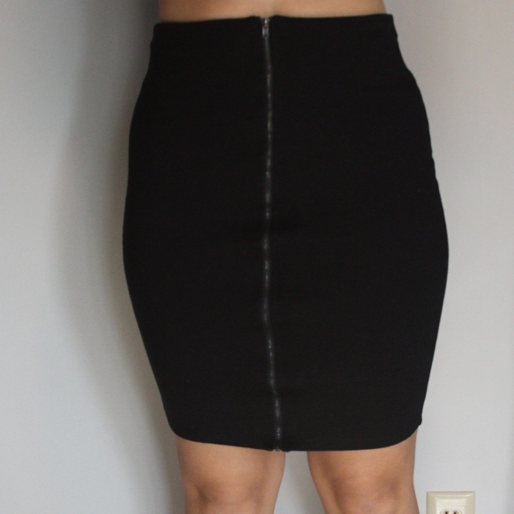 Black pencil skirt